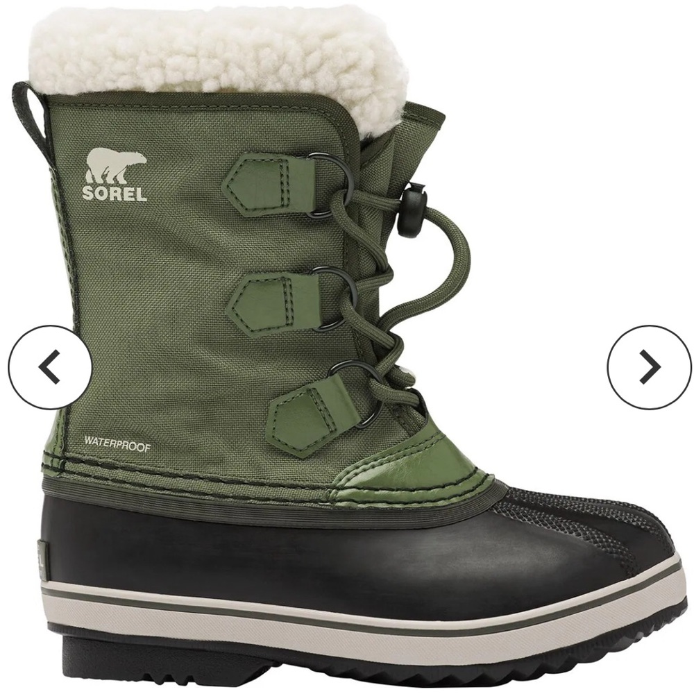Children’s/Youth Sorel yoot pac nylon boots. Size children’s 12.